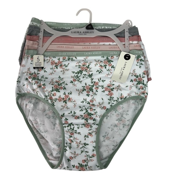 Laura Ashley Other - Laura Ashley Women’s Panties Sz Medium Pkg/5 Briefs Multi Colors MSRP $48